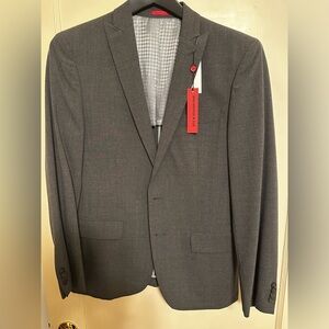John Varvatos Gray Single-Breasted Blazer 38R 2-button